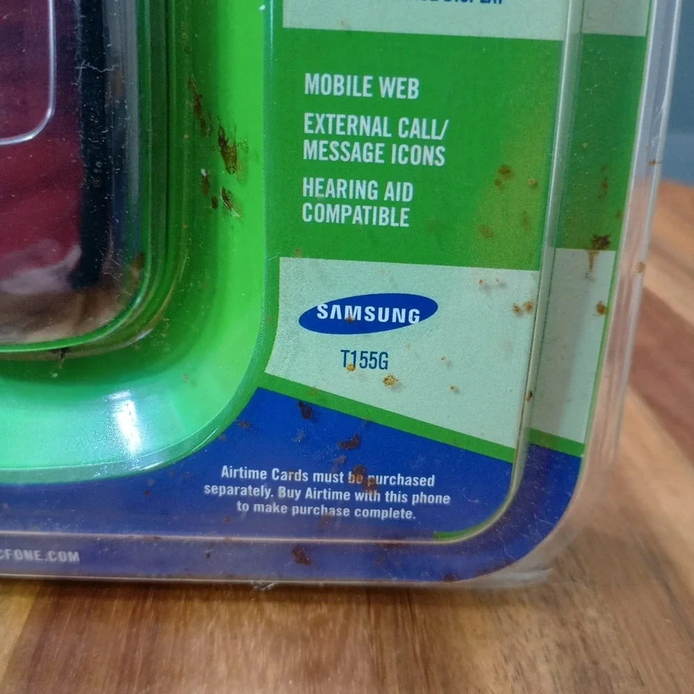 Samsung T155G Black Tracfone‎ Wireless Flip Phone Burner OBSOLETE NOVELTY PROP